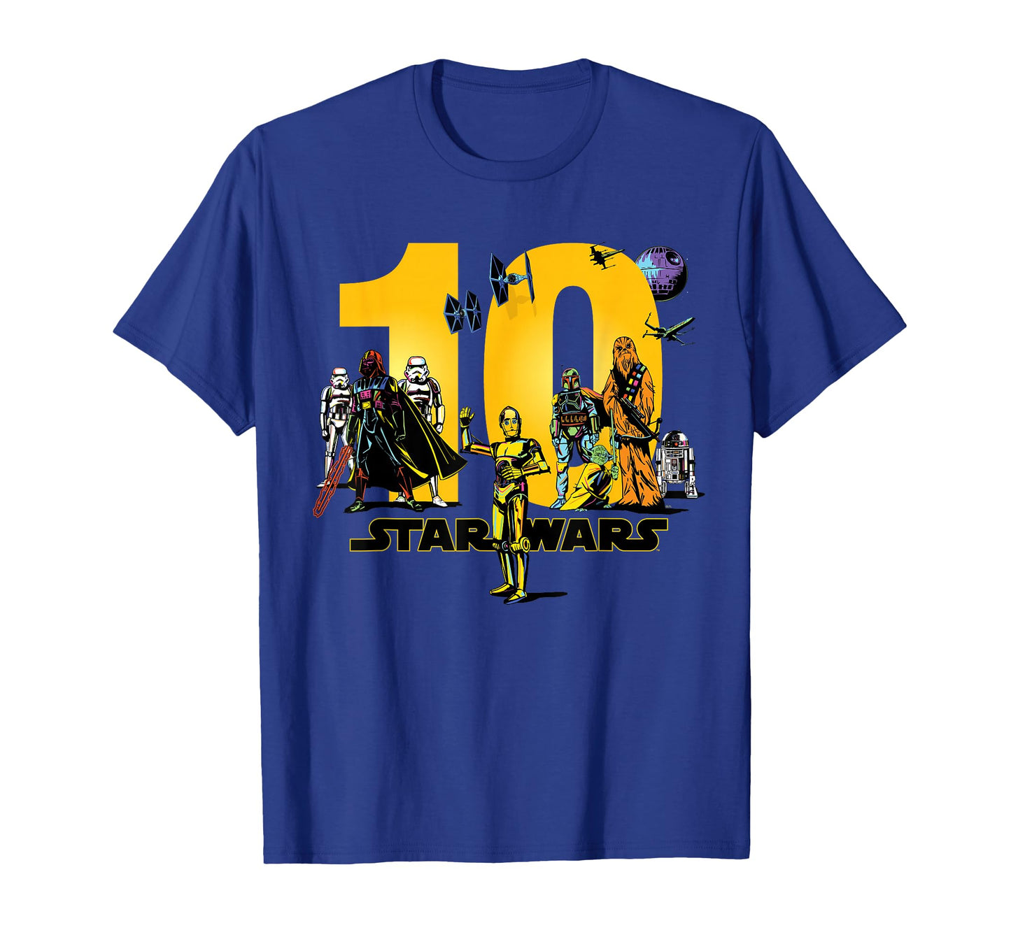 Star Wars Classic Characters Tenth Birthday 10 Years Old T-Shirt