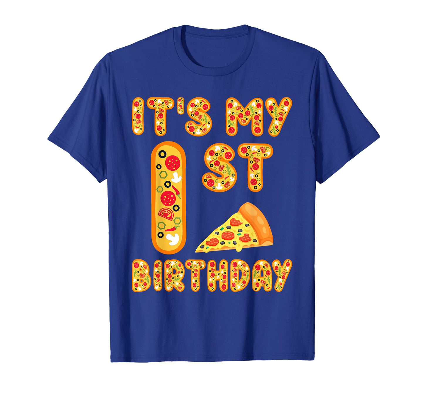 1 Years Old Boys Girls Kids 1st Birthday Pizza Family T-Shirt