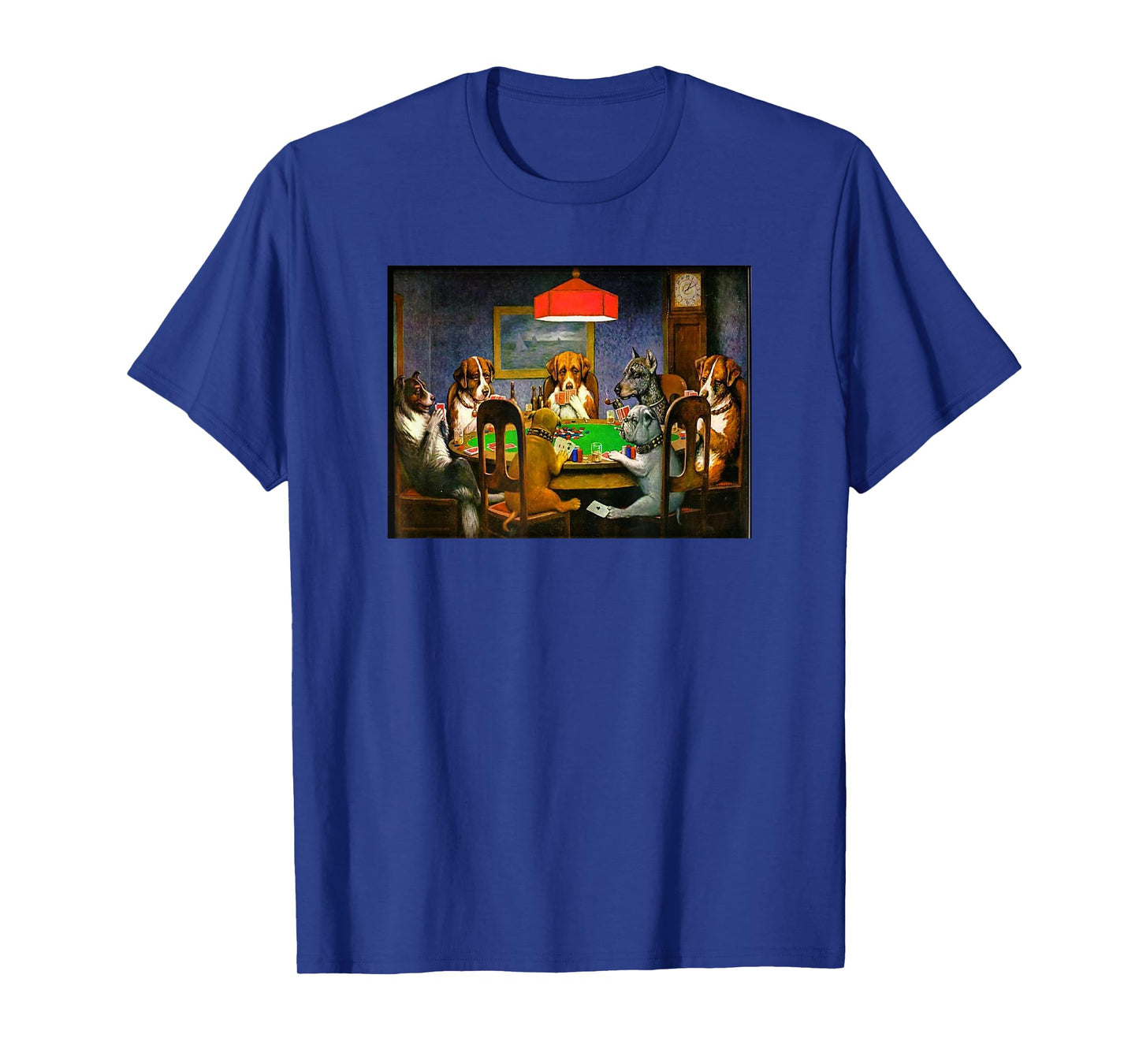 Retro Vintage Dogs Playing Cards Poker Gambling T-Shirt