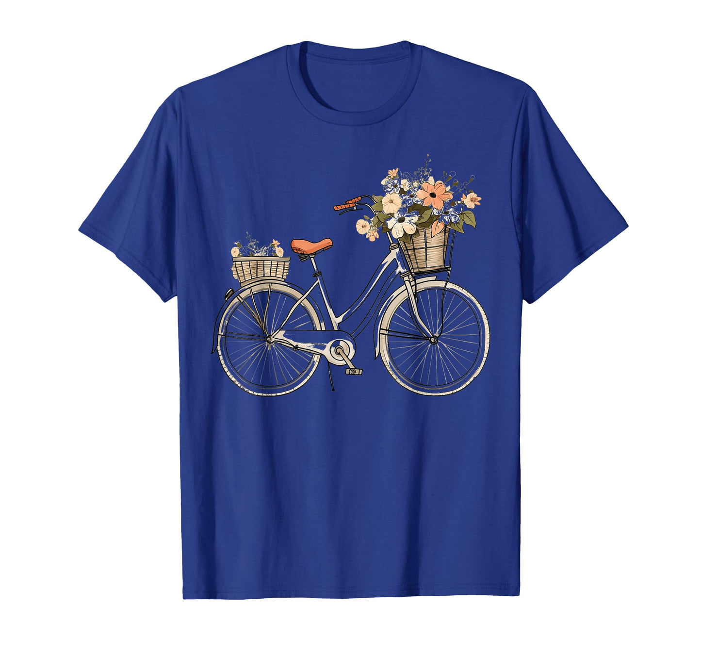 Vintage Floral Bicycle T-Shirt