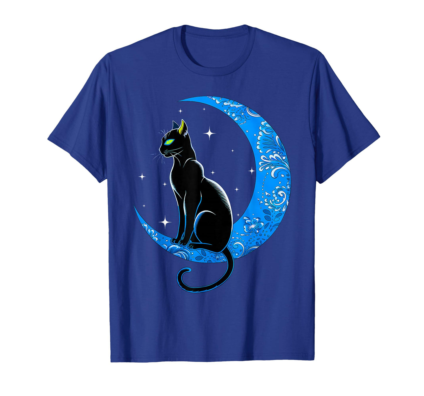Black Cat Crescent Moon Sailor Mom T-Shirt