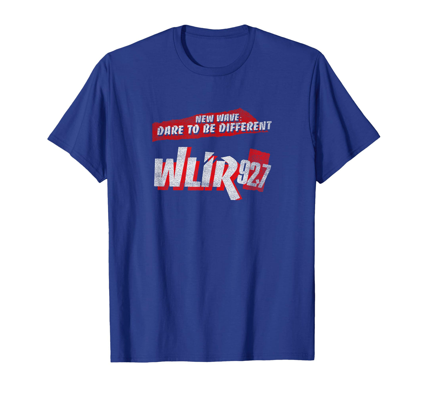Vintage Radio 80s 90s Basic White Wlir Red Text Retro Music T-Shirt