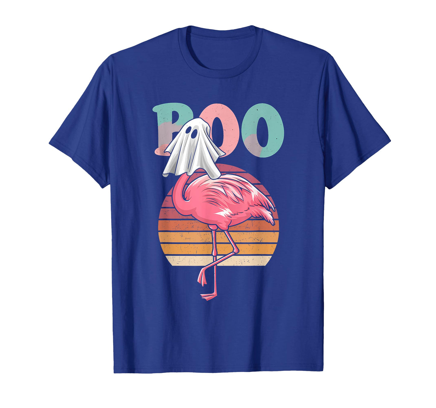 Flamingo Ghost Boo Pink Halloween Costume Flamingo Lover T-Shirt