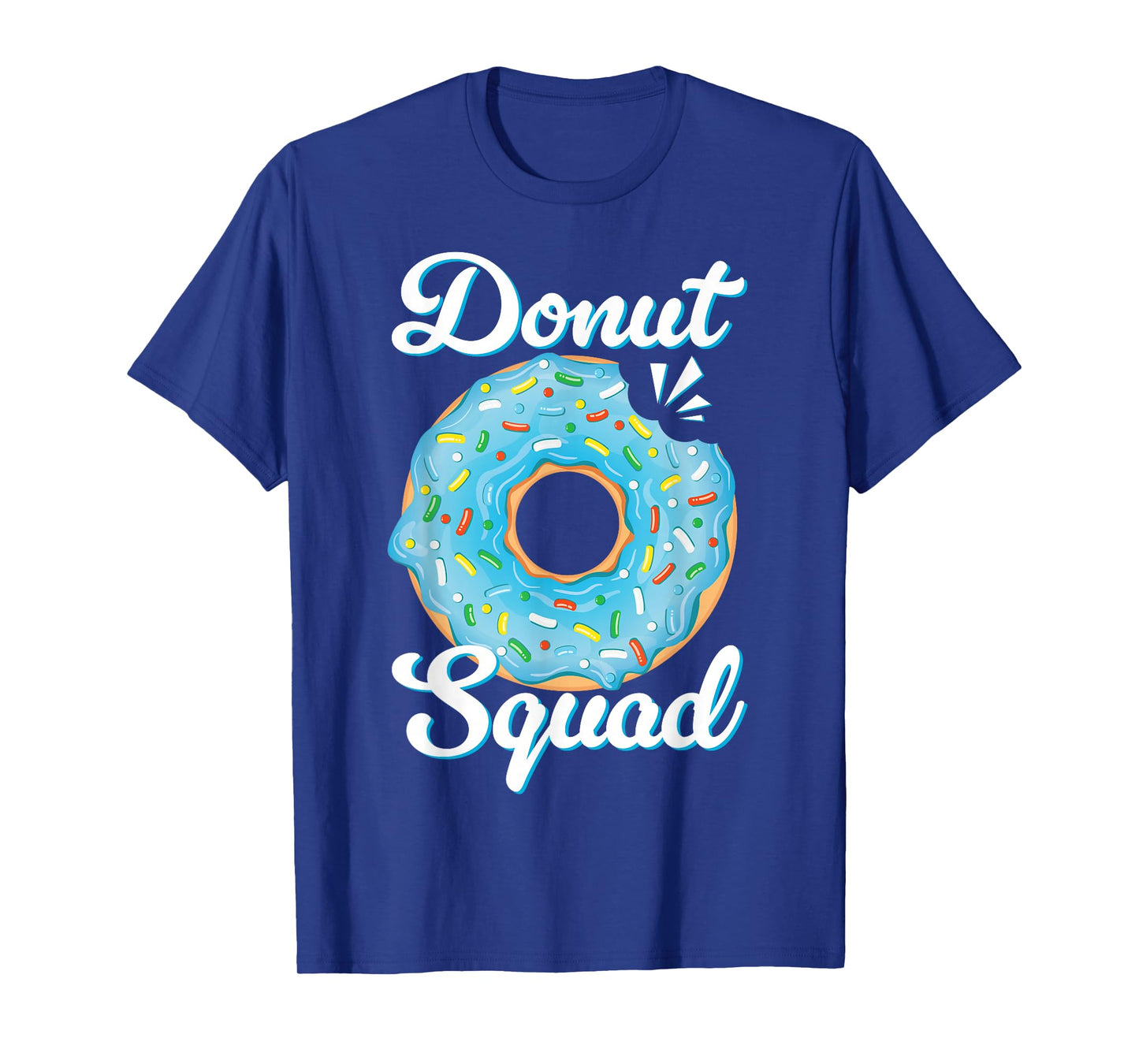 Donut Squad Sprinkle Blue Doughnut Birthday Party Kids Boys T-Shirt