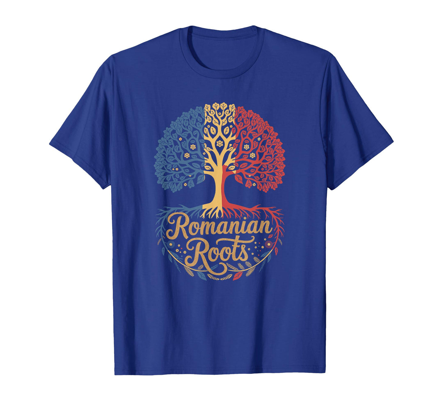 Romania Roots - Romanian Flag Colors Family Tree Souvenir T-Shirt