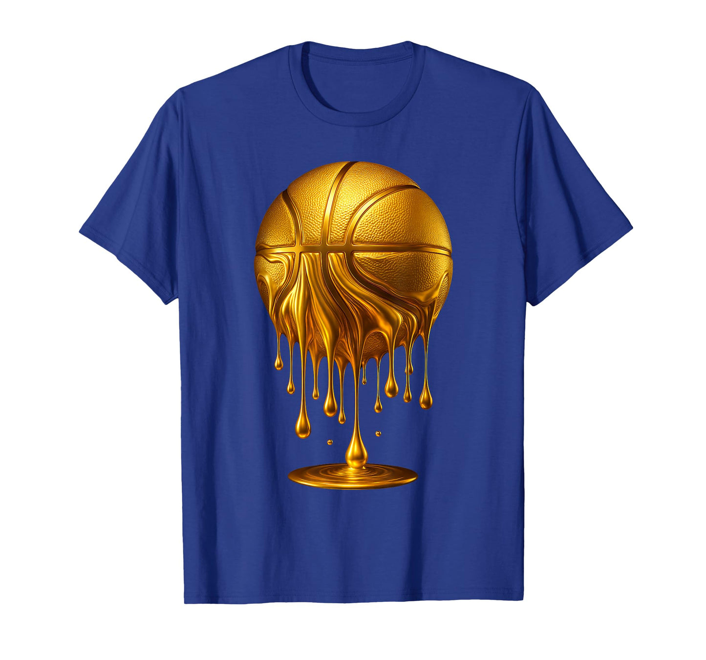 Dripping Gold Basketball Respect The Drip Basketball Hoop T-Shirt
