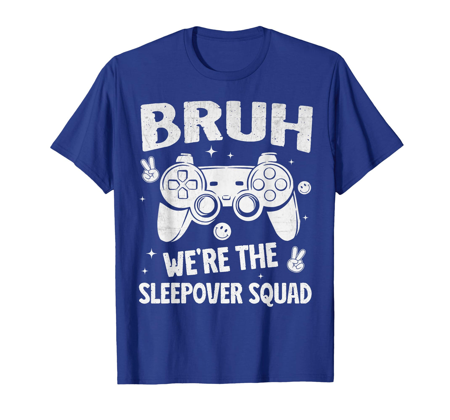 Gamer Sleepover Party For Boys Funny Bruh Slumber Party Game T-Shirt