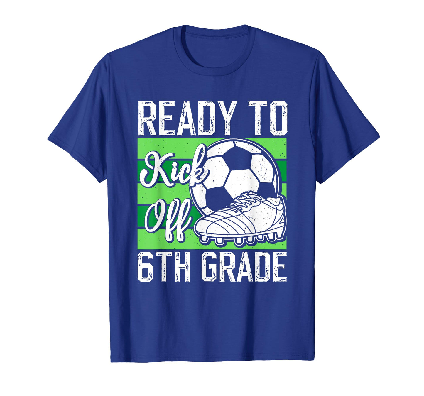 Funny Back To School First day Of 6th Grade Soccer Boys T-Shirt