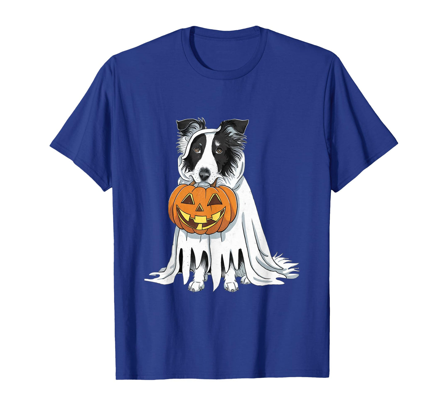 Border Collie Ghost Dog Halloween T-Shirt
