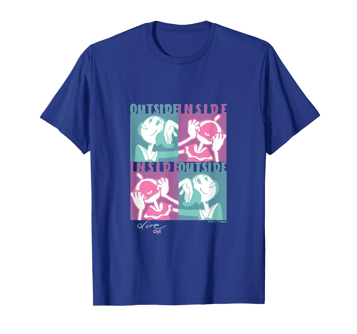 Olive Oyl's Express Yourself Collection "Outside Inside" Tee T-Shirt