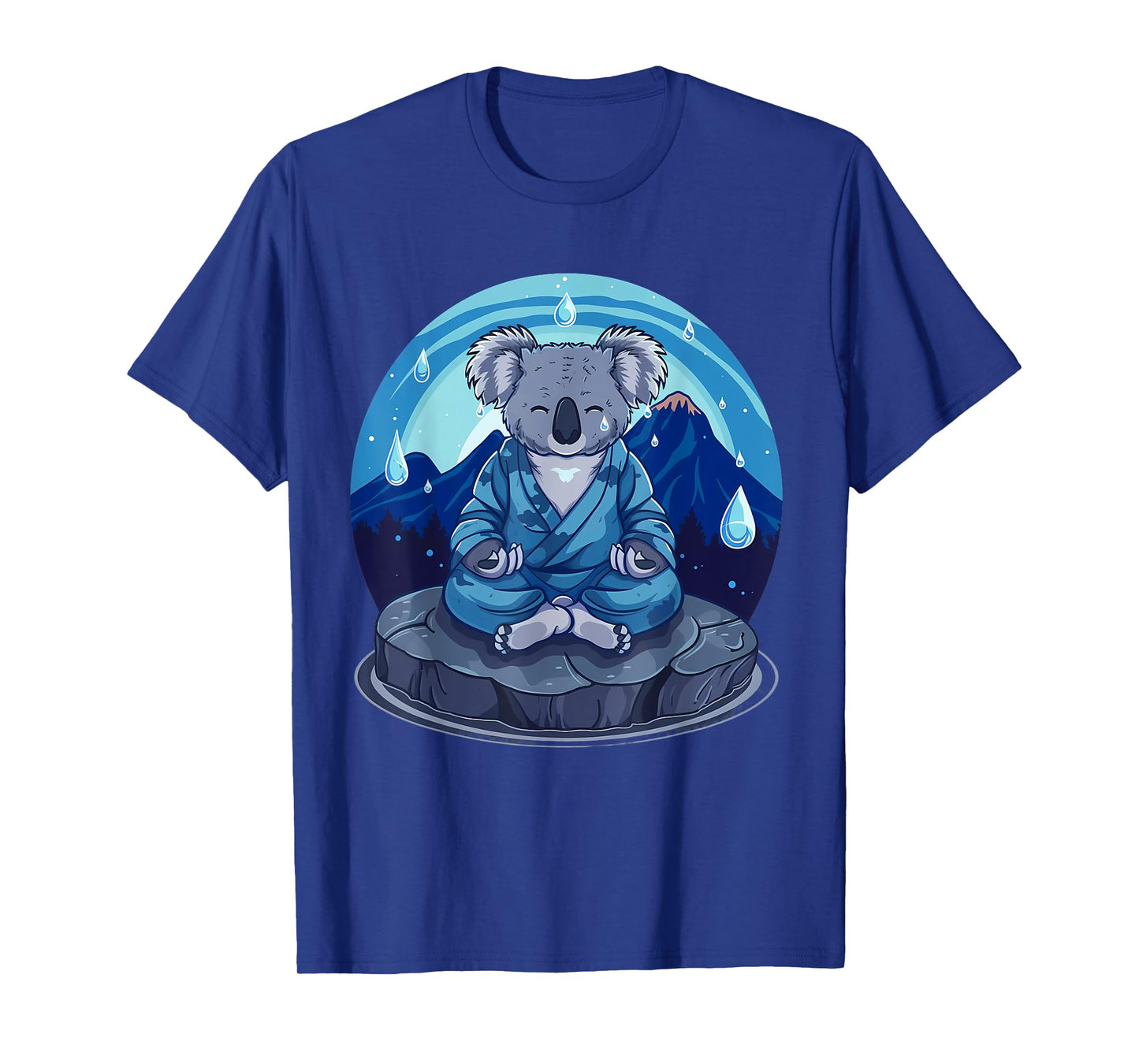 Koala Meditation Mountain Yoga Zen Buddha Buddhist Hindu T-Shirt