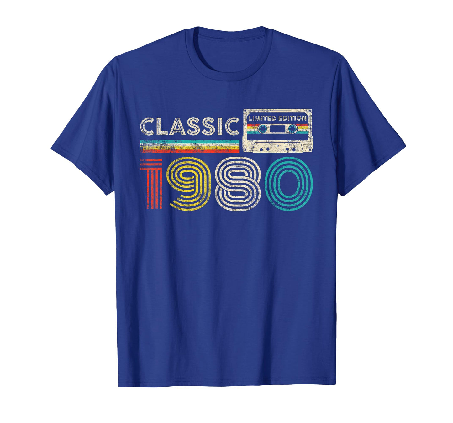 Classic 1980 Retro Birthday Idea 1980 Cassette Tape Vintage T-Shirt