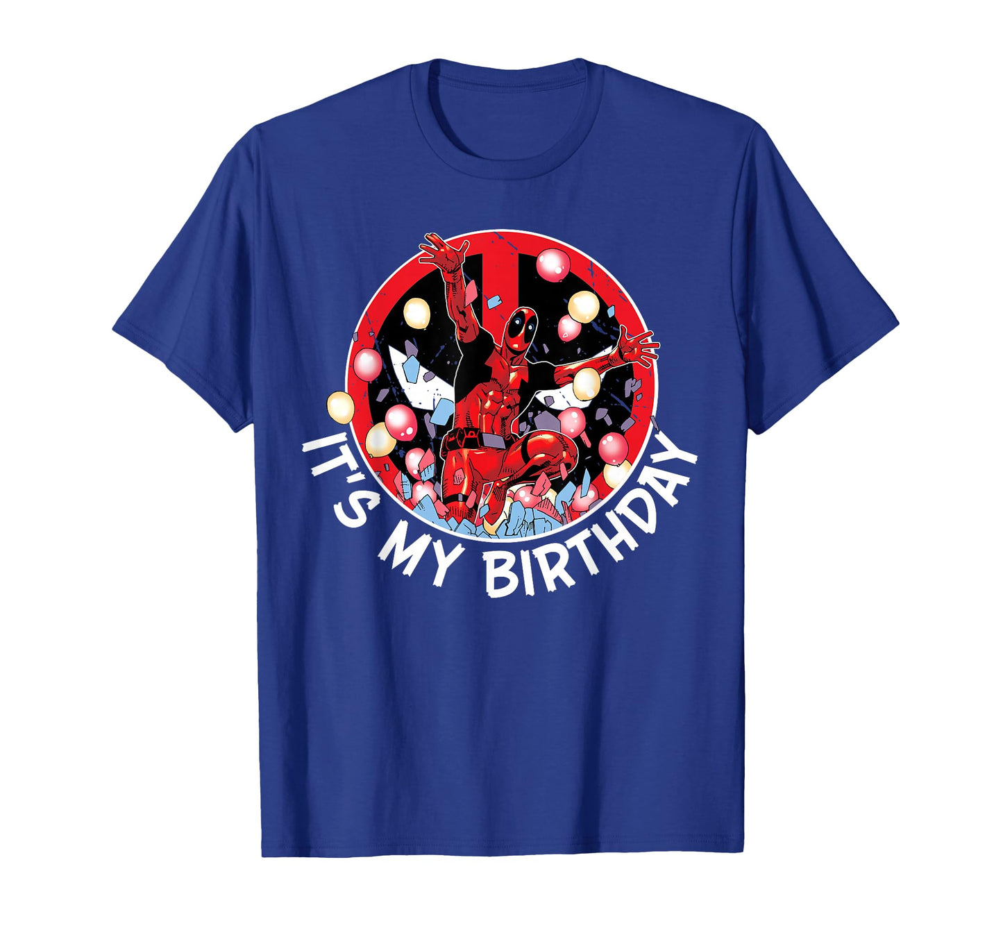 Marvel Super Heroes Deadpool It's My Birthday Party Crash T-Shirt