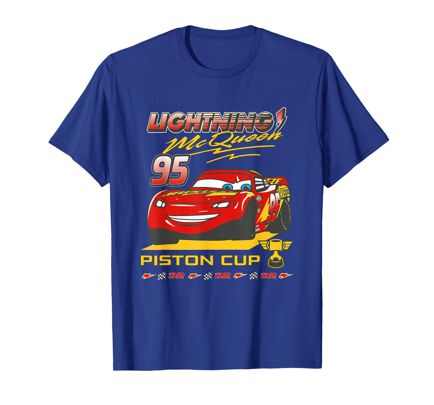 Disney Pixar Cars Lightning McQueen Piston Cup Style T-Shirt