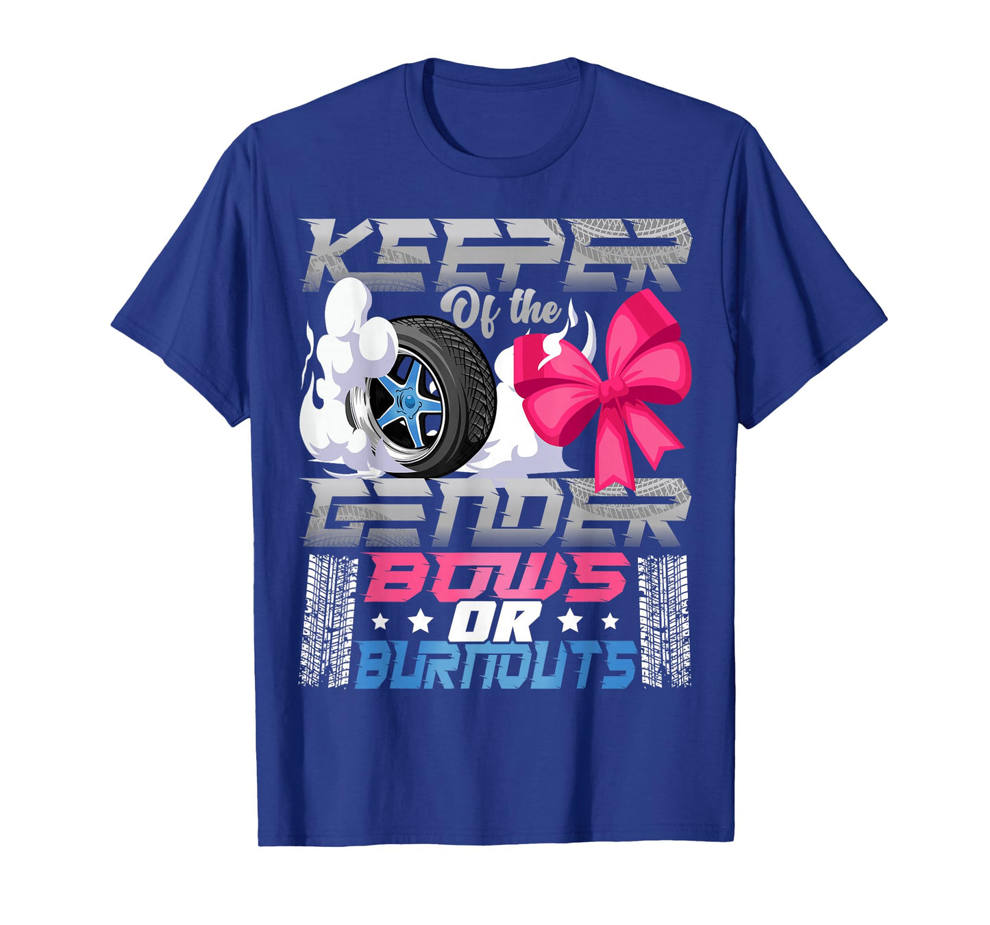 Keeper of the Gender Burnouts or Bows Gender Reveal Party T-Shirt