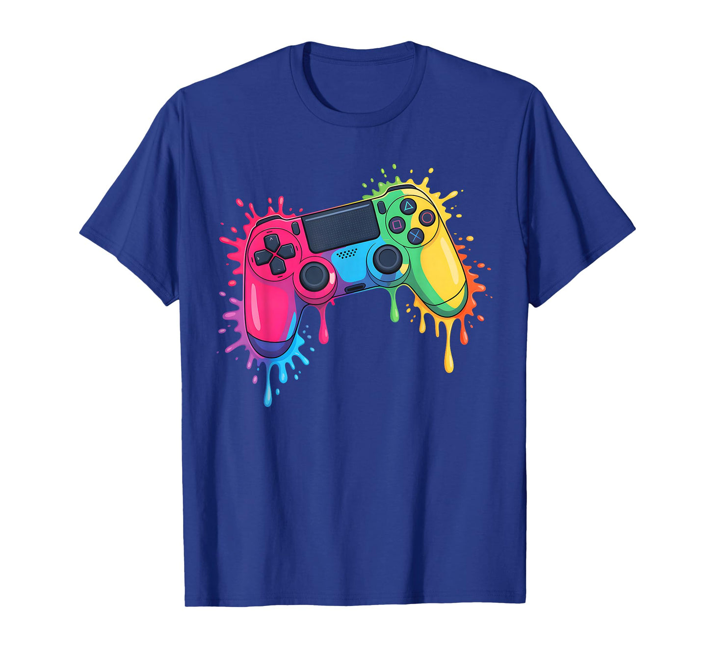 Colorful Video Game Controller Funny Gaming Gamer Men Boys T-Shirt