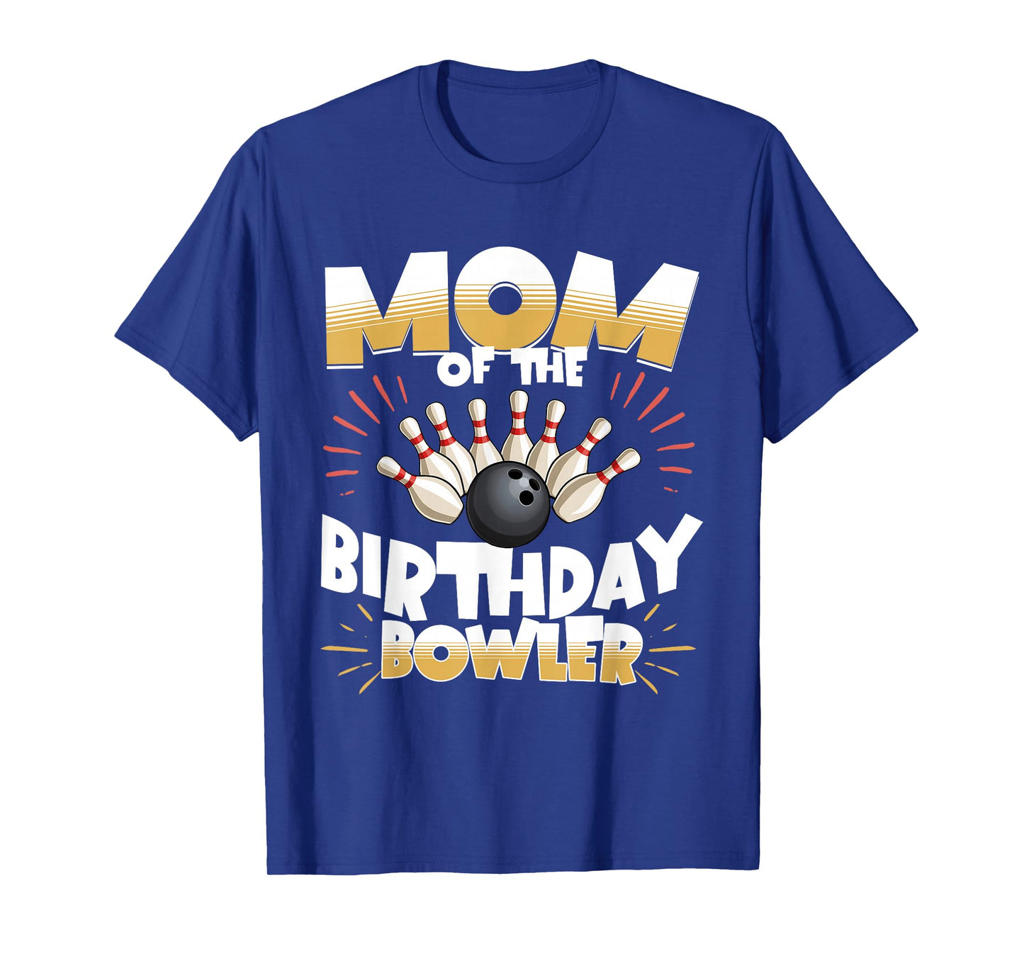 Bowling Party Mom Of The Birthday Bowler Matching Kids T-Shirt