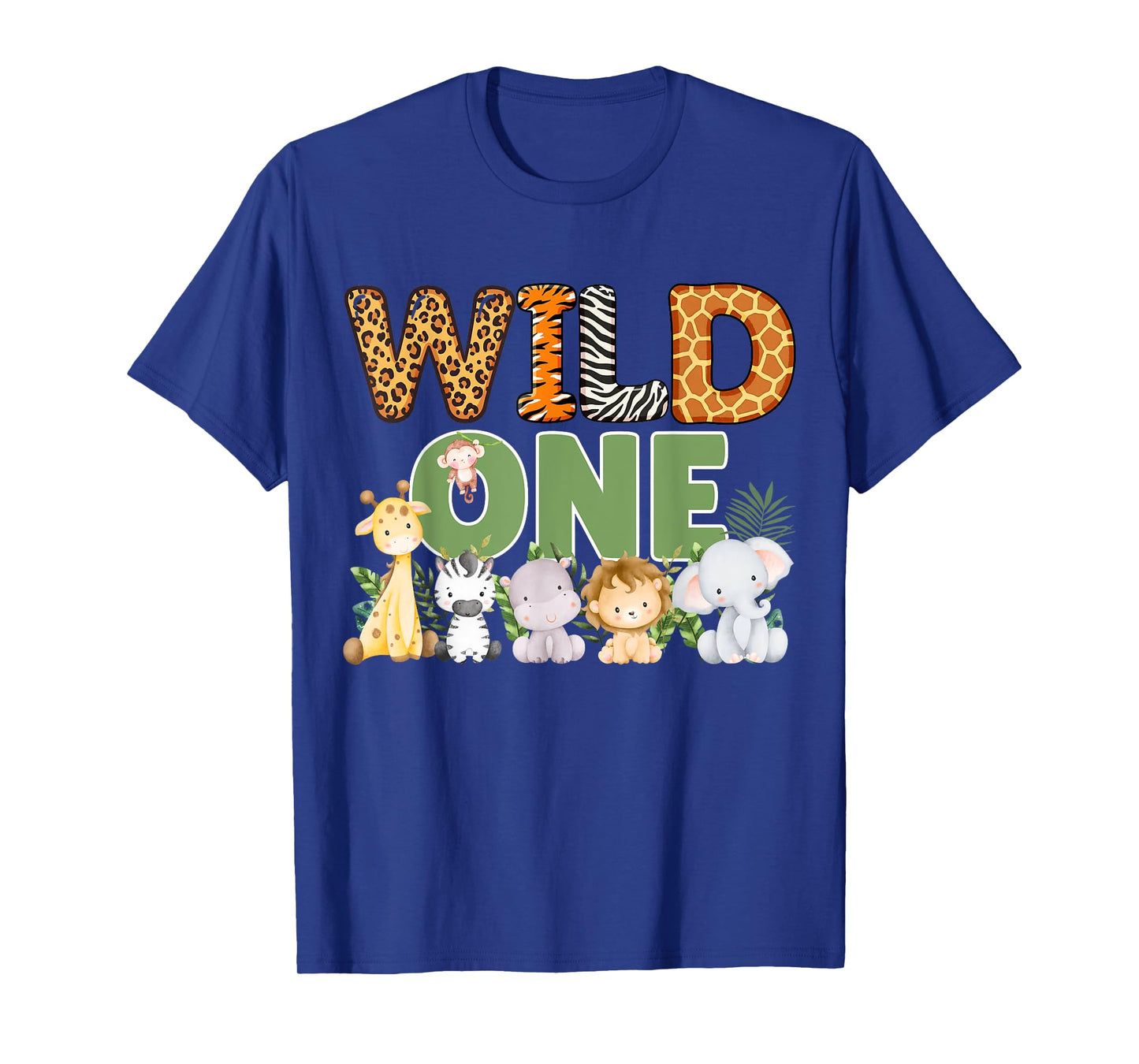Wild One 1 Year Old 1st Birthday Safari Family Matching T-Shirt