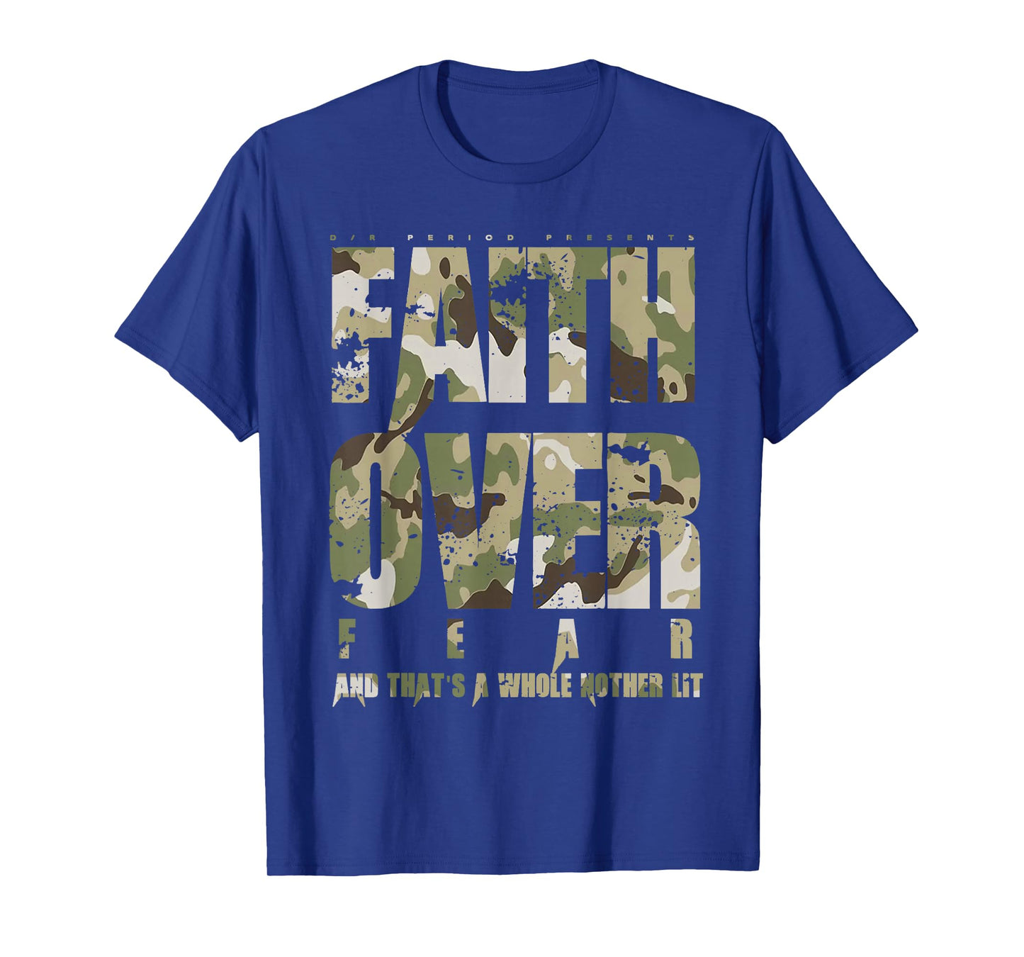 Vintage Faith Over Fear Classic Redleg Camo T-Shirt