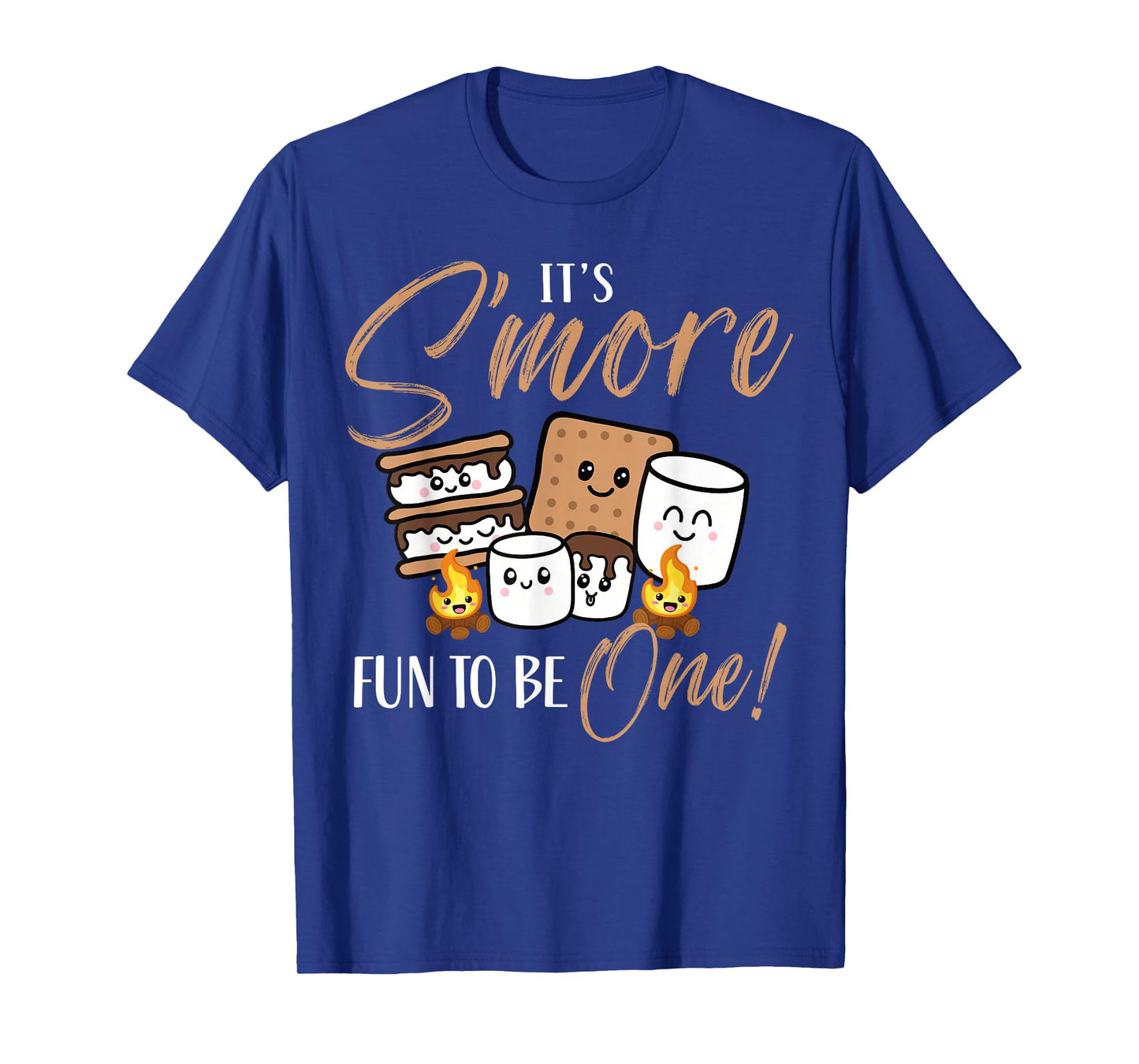 Birthday Campfire Marshmallow It's S'more Fun To Be One 1st T-Shirt