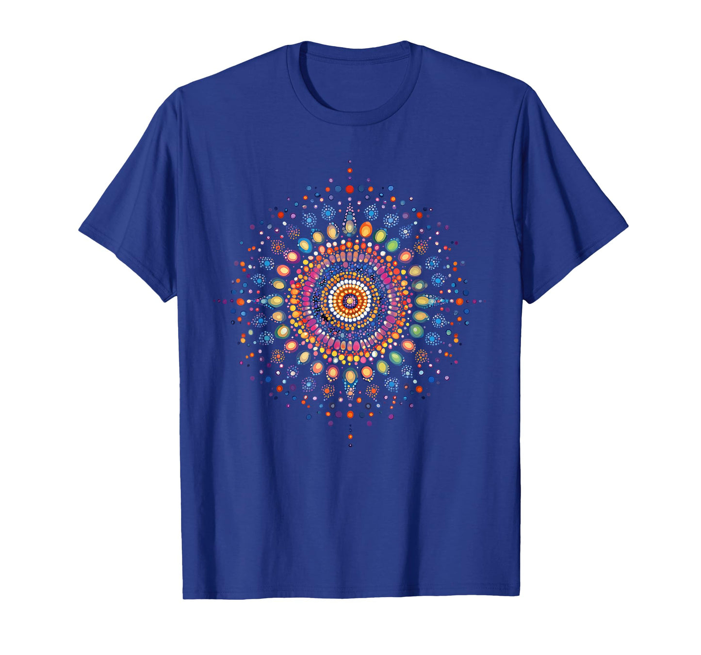 Radiant Mandala 2024 Intricate Dot Art Design T-Shirt