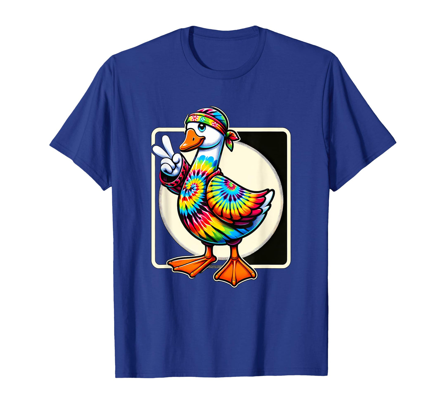 Peace Sign Tie Dye Goose T-Shirt