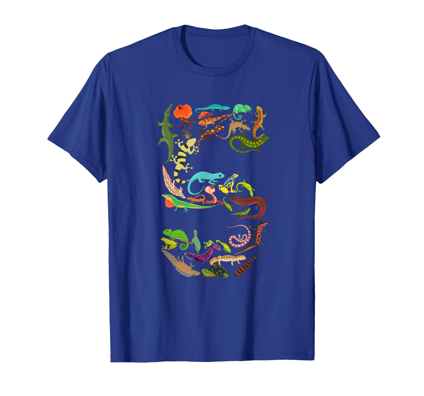 Kids 5th Birthday Reptiles Lizards Themed 5 Year Old Boys T-Shirt