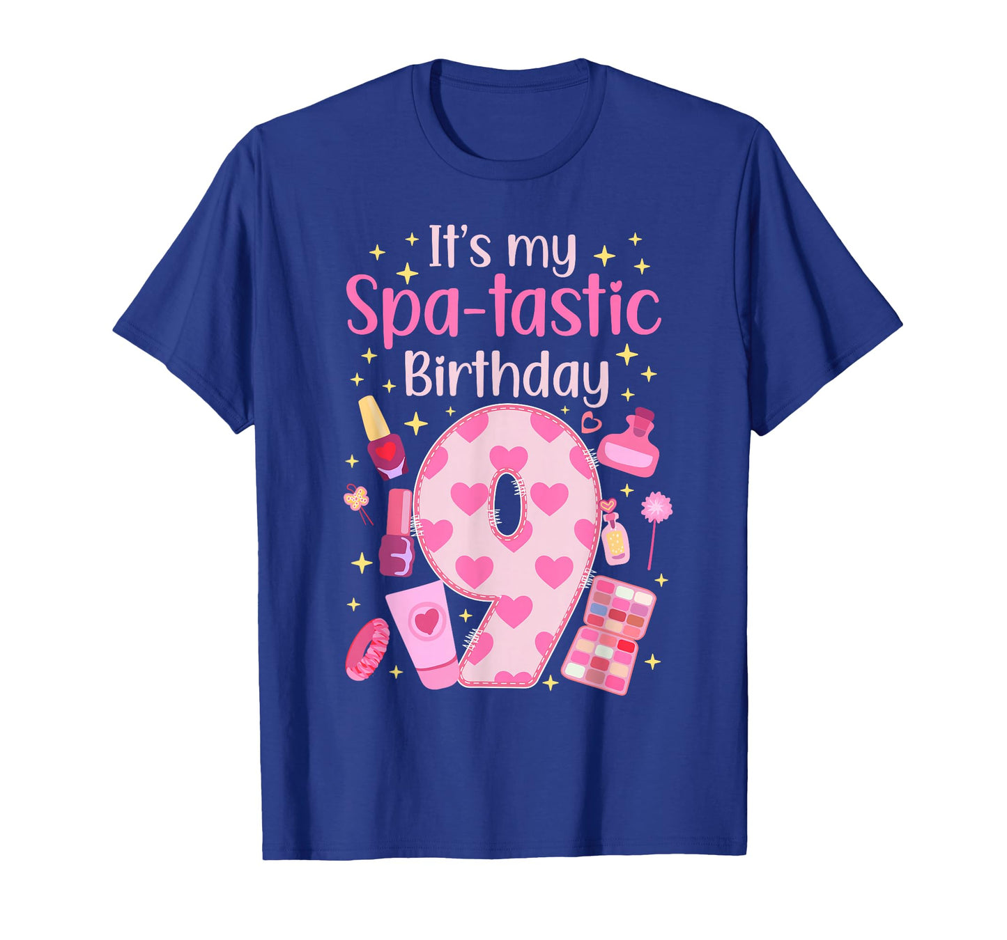 9th Spa Birthday Nine Year Old Spa B-Day Girls Spa Party T-Shirt