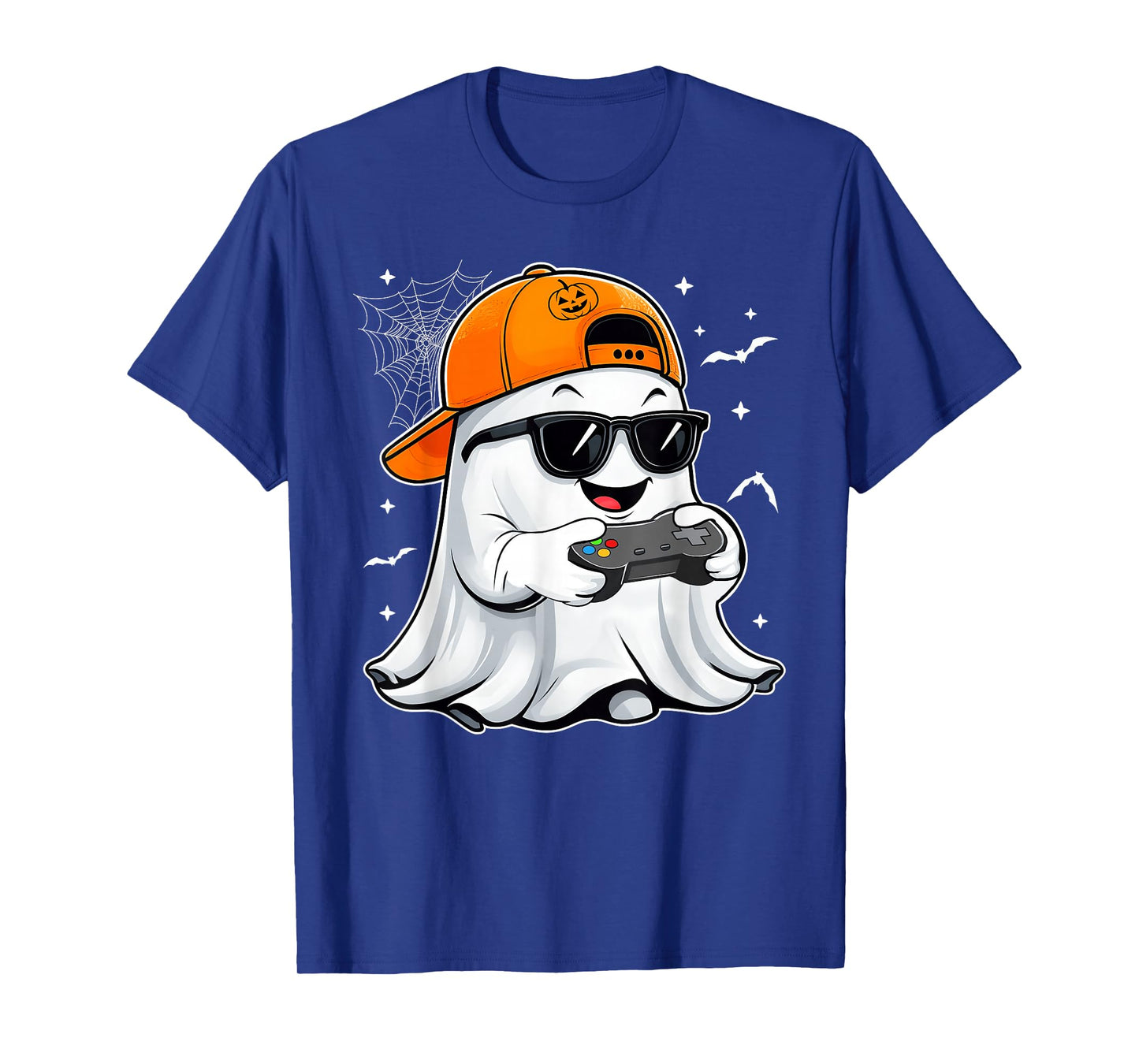 Halloween Ghost Gamer Scary Costume Gaming Men Boys Kids T-Shirt
