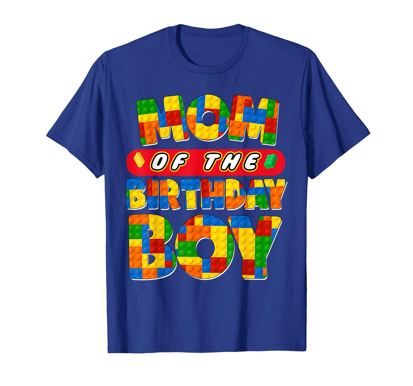Mom And Dad Birthday Boy Building Bricks Family Party Decor T-Shirt