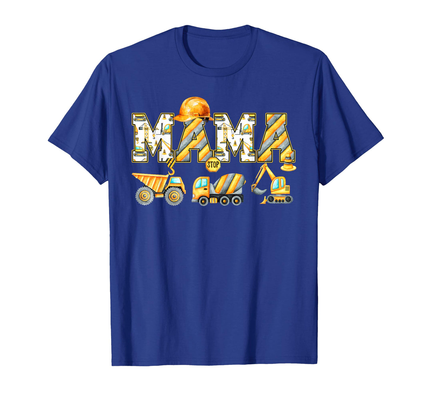 Funny Mama Construction Excavator Kids Matching Family Party T-Shirt