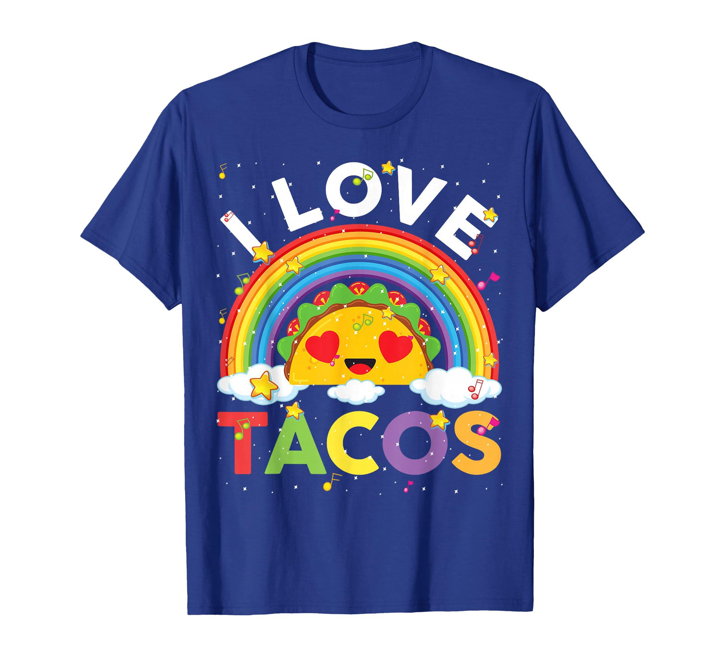 Kids Taco-Shirt Toddler Boys Girls I Love Tacos Cute Rainbow T-Shirt