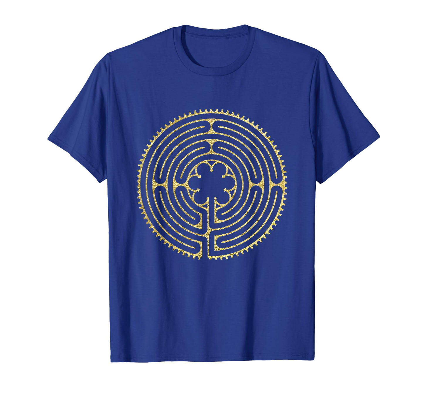 Labyrinth Ancient Chartres Maze Yoga Design T-Shirt