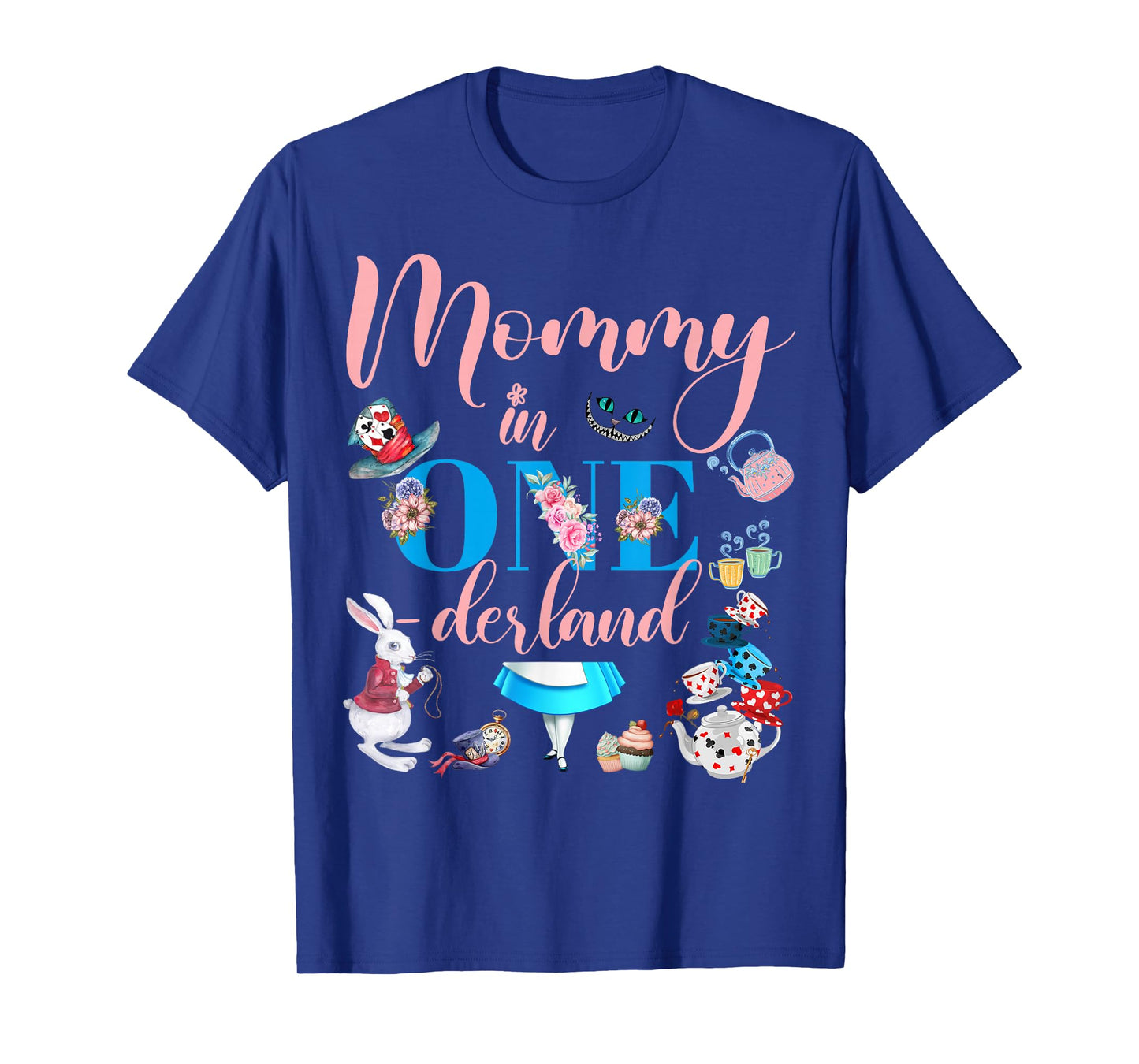 Alice in ONEderland Family Mommy Of The Birthday Girl T-Shirt
