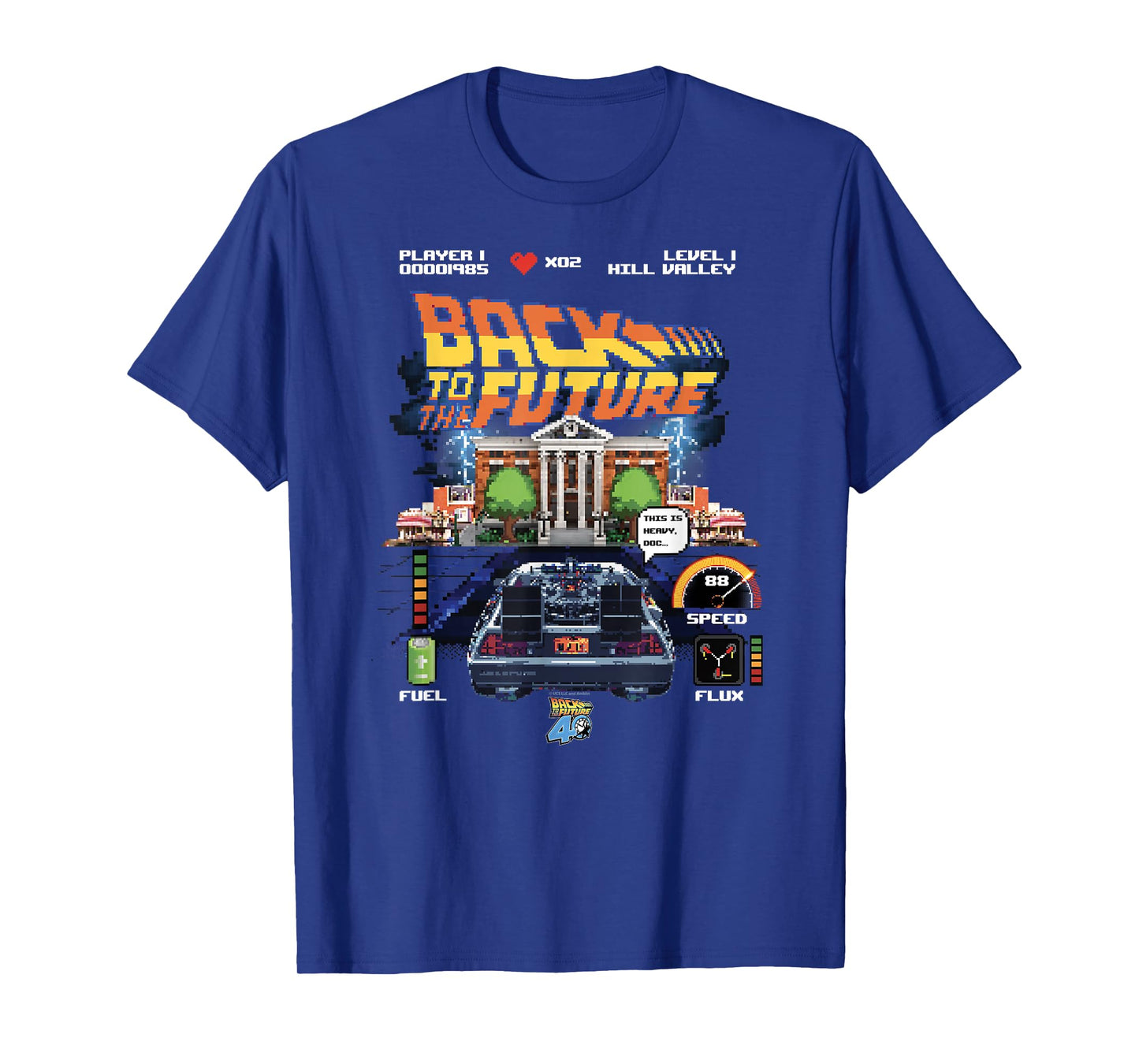 Back To The Future 40th Anniversary Video Game Style T-Shirt