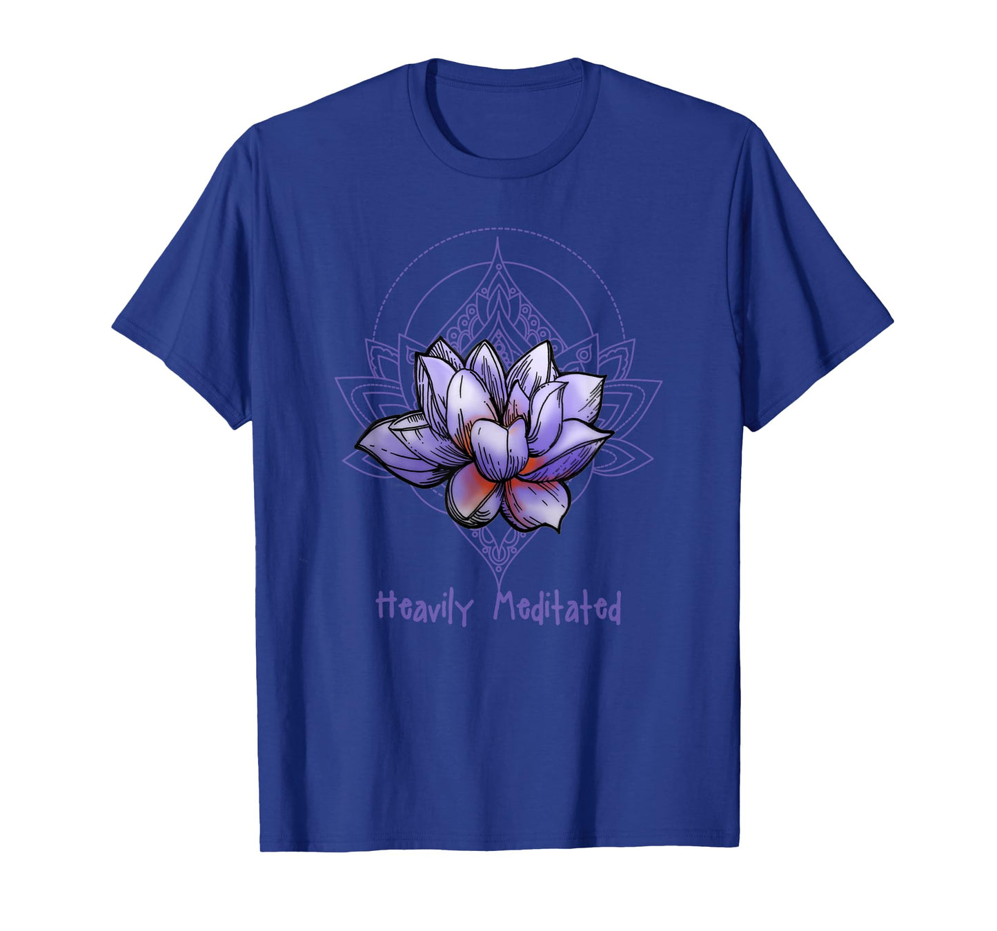 funny Heavily Meditated yoga shirt, mindfulness