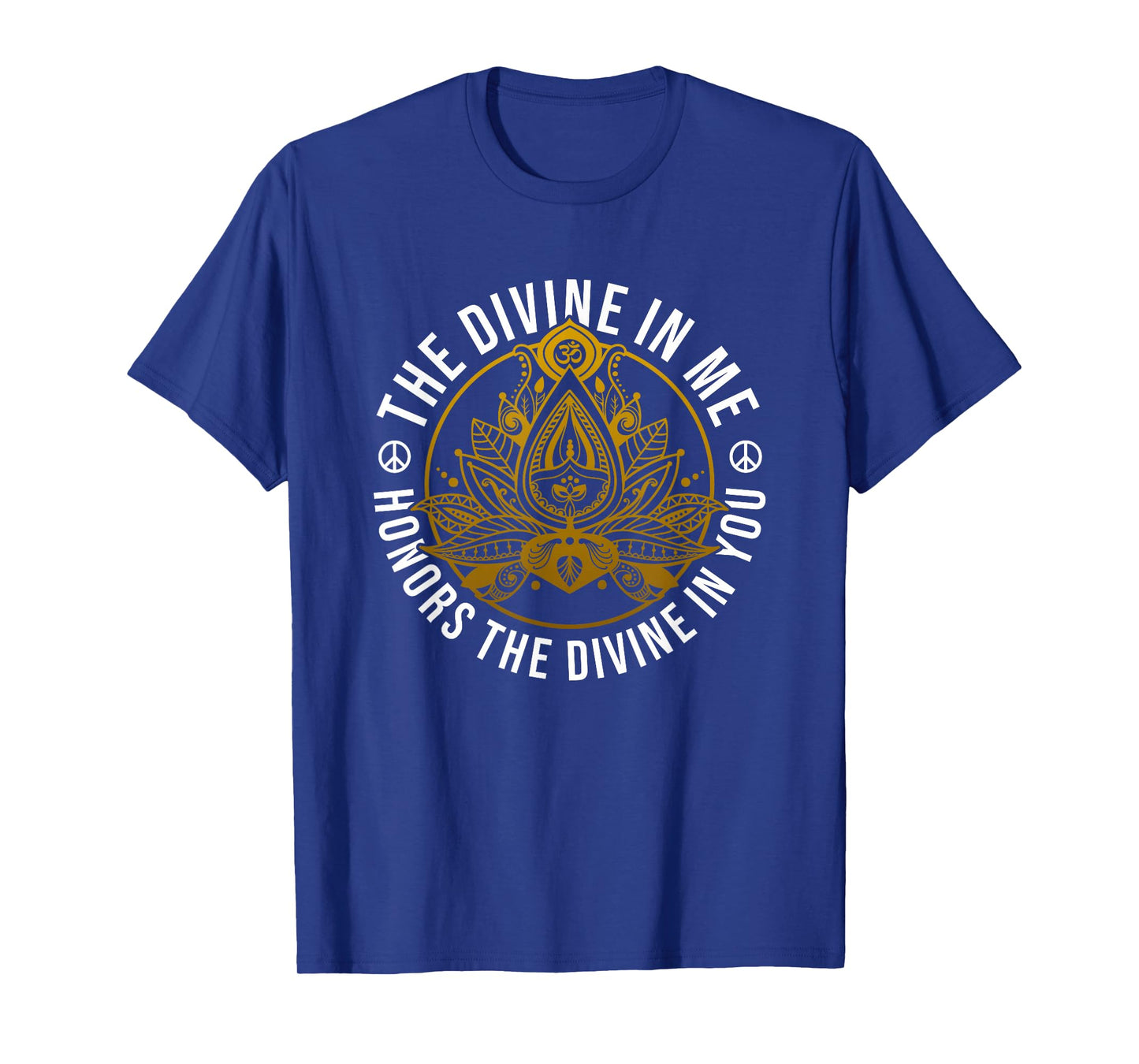 The Divine In Me Positive Message Spiritual Yoga Meditation T-Shirt