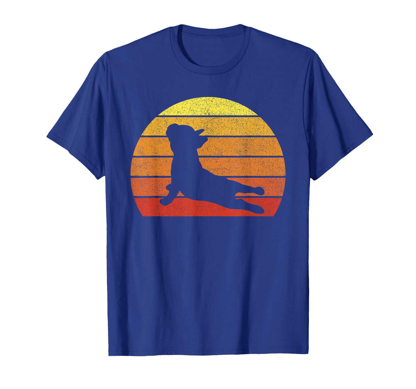 Retro Vintage French Bulldog Shirt Yoga Funny French Bulldog T-Shirt