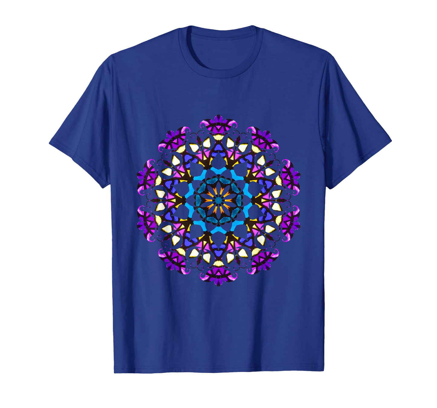 Sacred Geometry Mandala Reiki Yoga Stained Glass Shirt T-Shirt