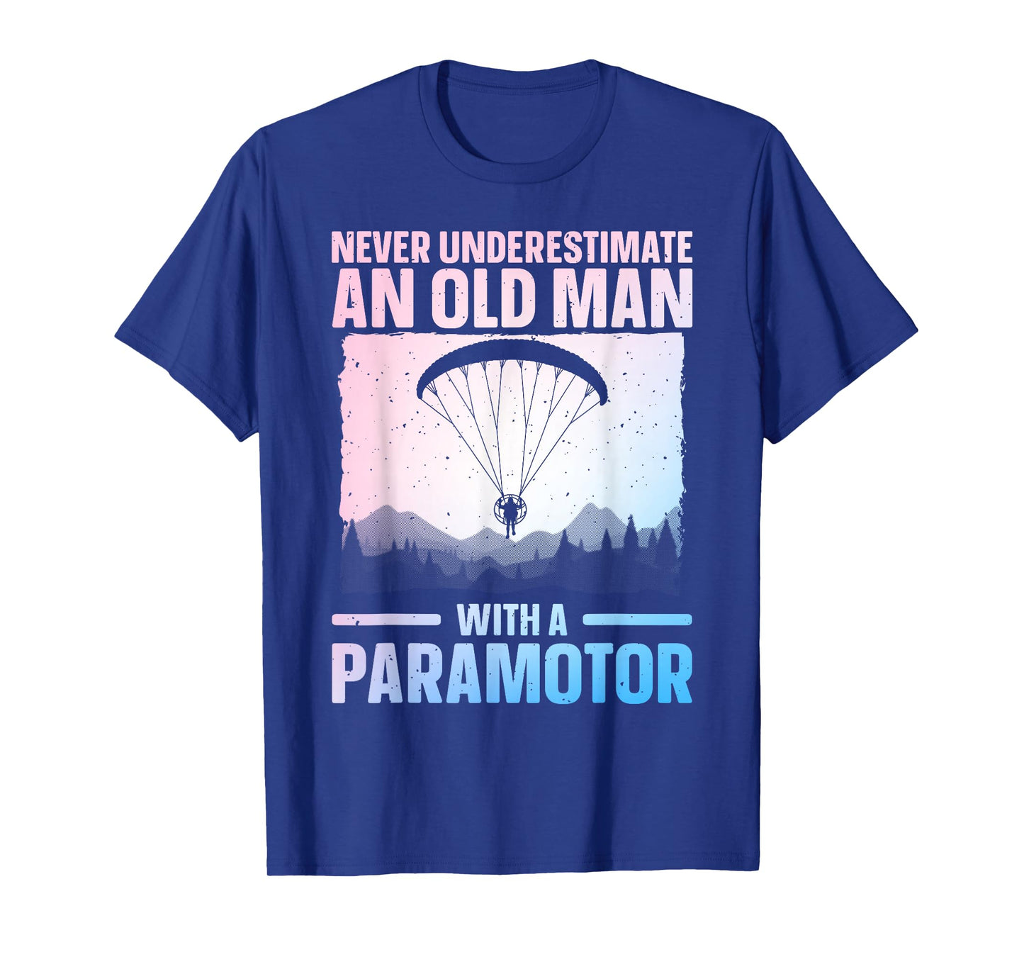 Cool Paramotor Art for Men Grandpa Paragliding Paramotoring T-Shirt