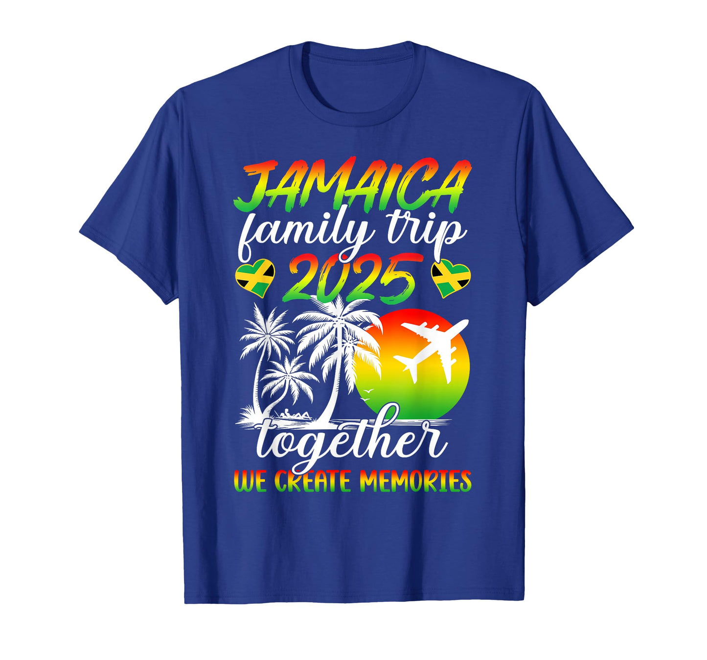Funny Jamaica Family Trip 2025 We Create Memories Holiday T-Shirt