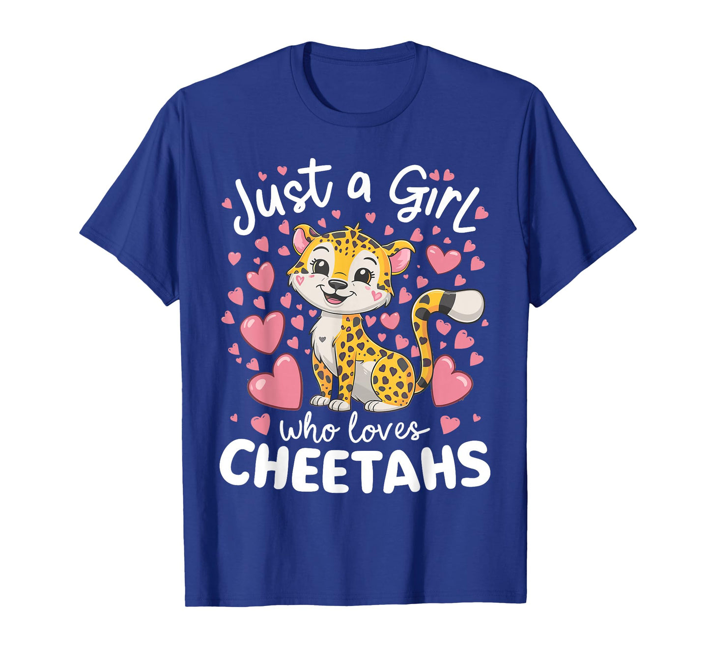 Just a Girl Who Loves Cheetahs African Savanna T-Shirt