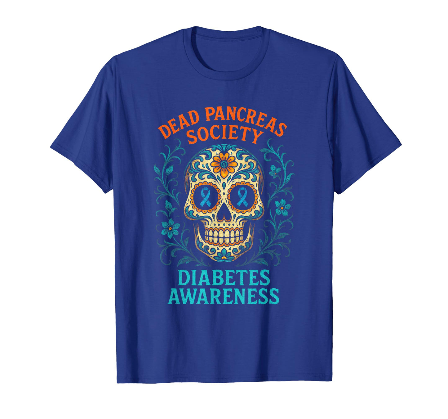Dead Pancreas Society - Diabetes Awareness Skull T-Shirt