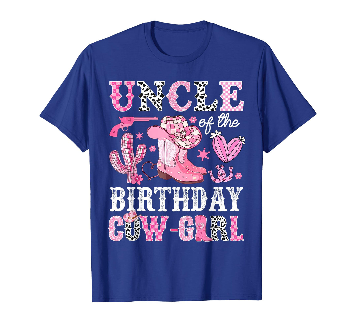 Uncle Of The Birthday Cow-Girl Rodeo Cowgirl Bday T-Shirt