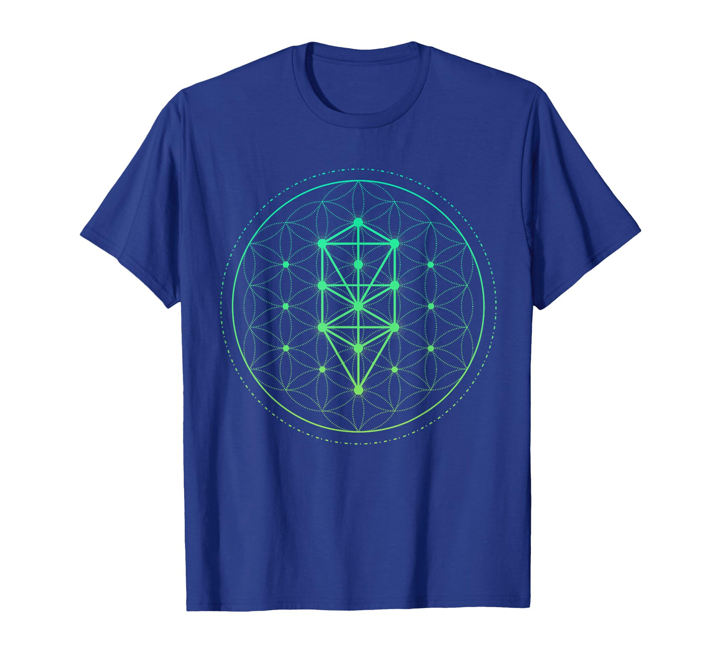 Watercolor Mandala Sacred Fractal Geometry Art Good Vibe tee T-Shirt