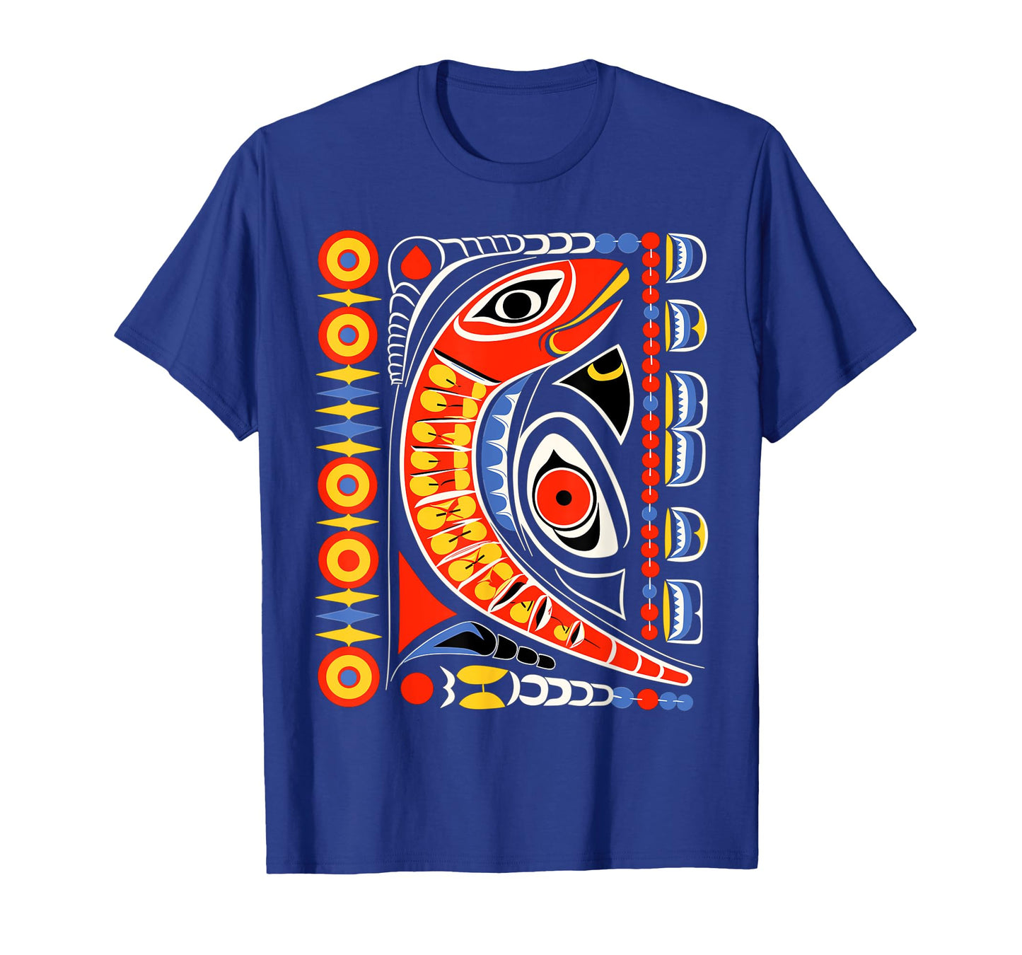Salmon in Native American Salish Coast Style T-Shirt