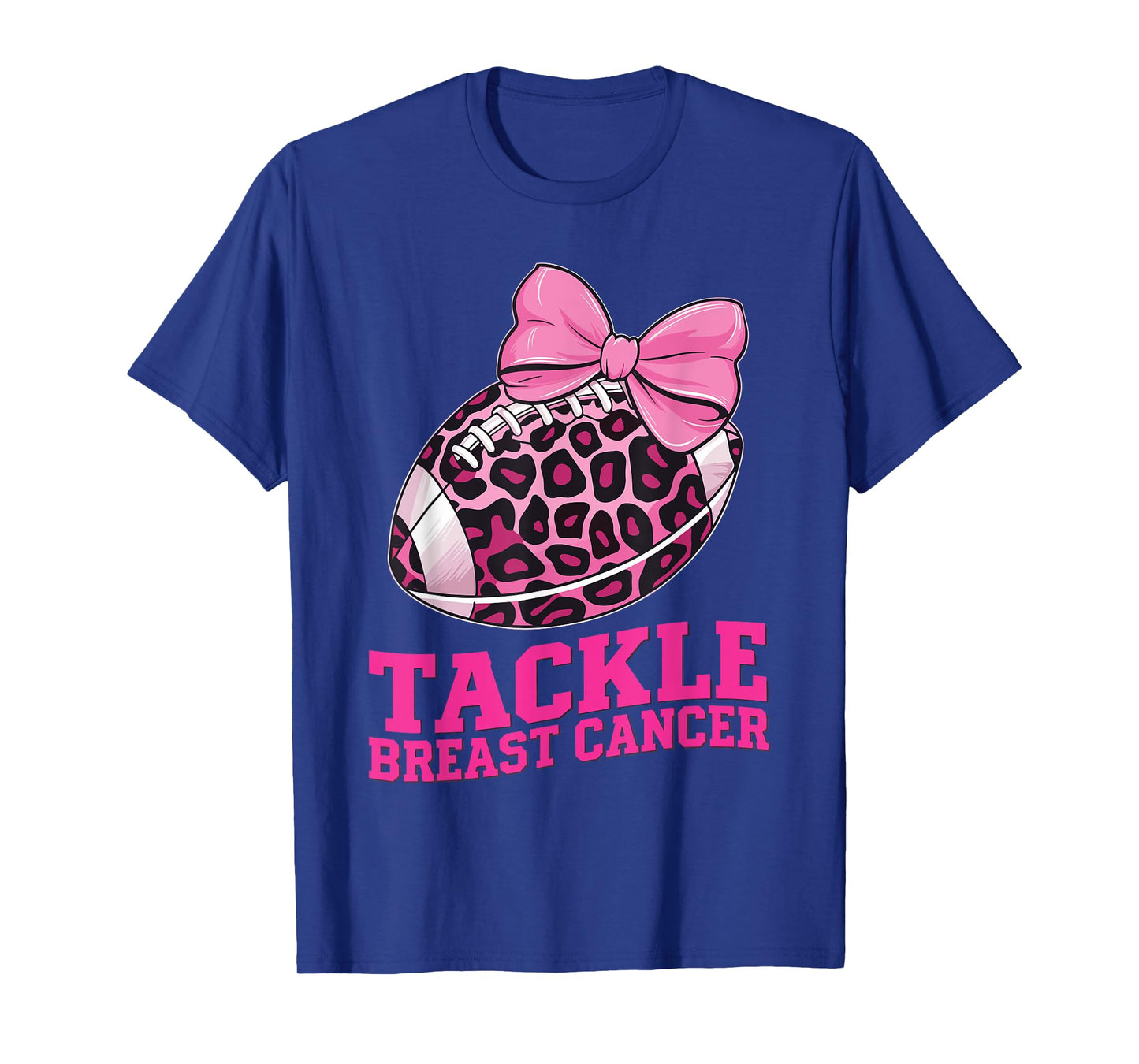 Tackle Breast Cancer Awareness American Football Women Kids T-Shirt