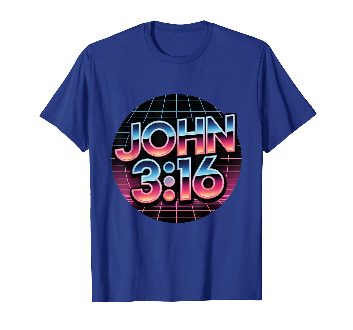 John 3:16 80s Retro Christian Faith Design T-Shirt