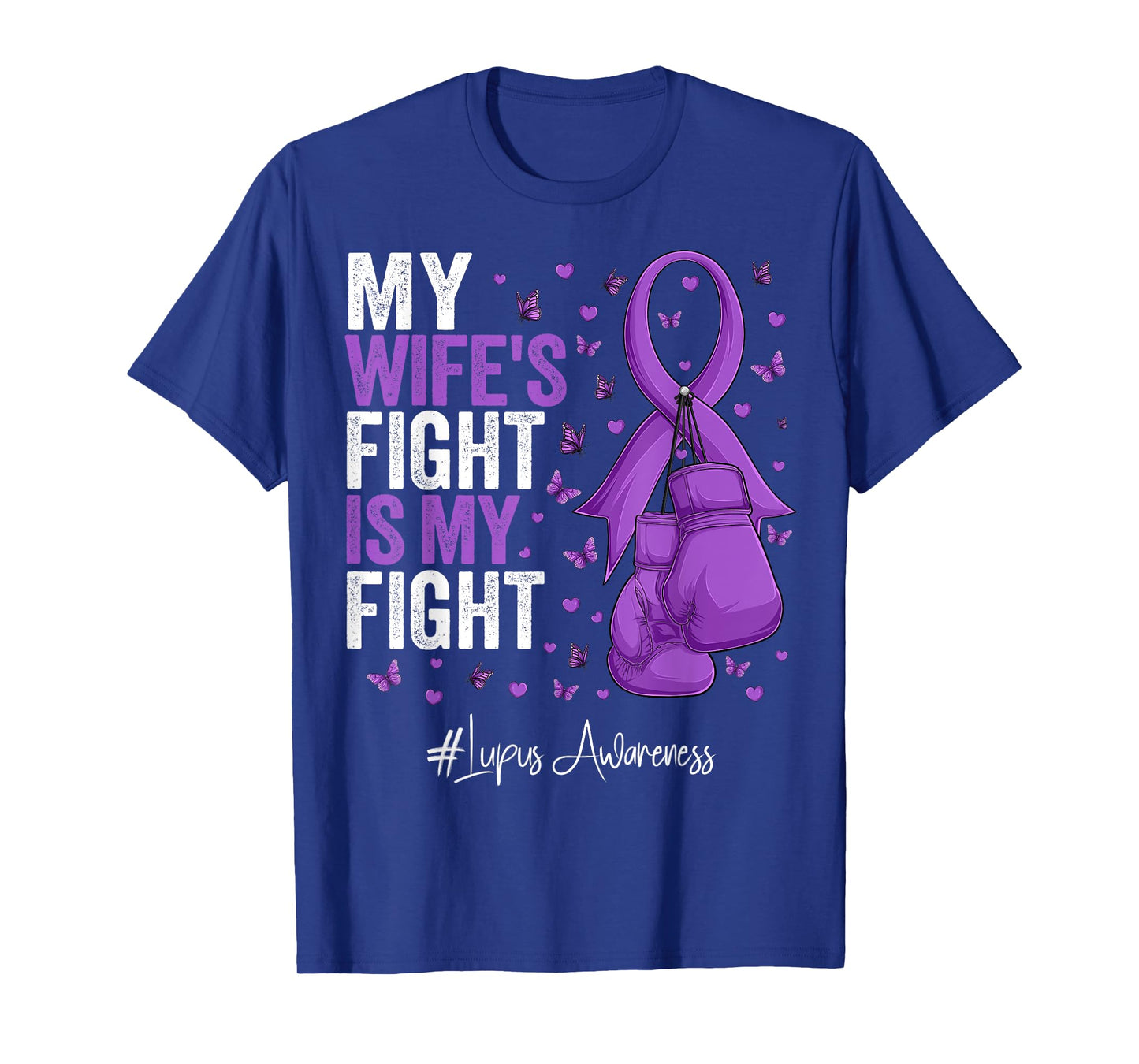 Purple Ribbon Wife Lupus Awareness T-Shirt