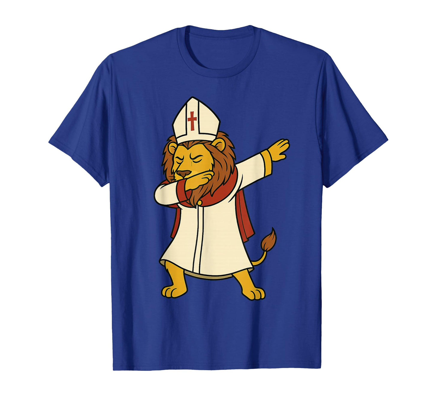 Lion Dabbing Pope Leo XIV Halloween Funny USA Da Pope T-Shirt